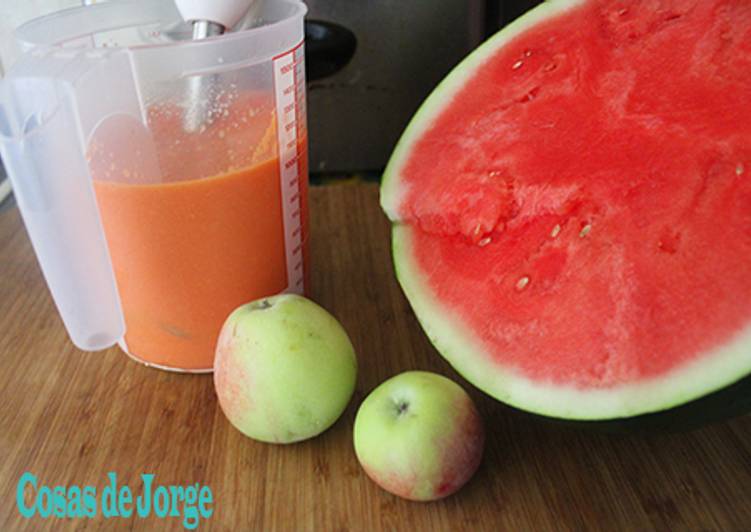 Gazpacho de manzana y sandía