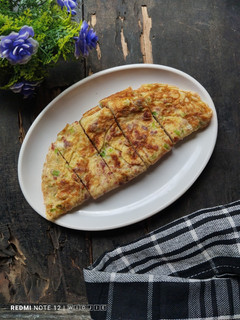 Foto resep Telur Dadar Kornet Daun Bawang