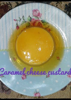 Foto resep Caramel cheeSe custaRd pudding ❤