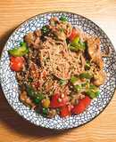 Bún xào mề gà eatclean