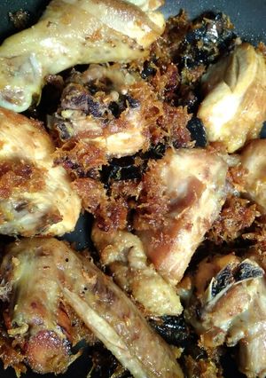 Foto resep Ayam serundeng manis khas Jawa