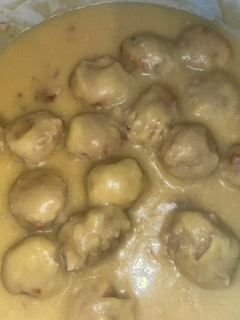 Una foto de Albóndigas en salsa de almendras en Ninja Foodi