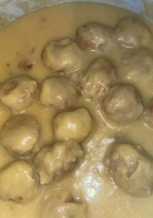 Una foto de Albóndigas en salsa de almendras en Ninja Foodi