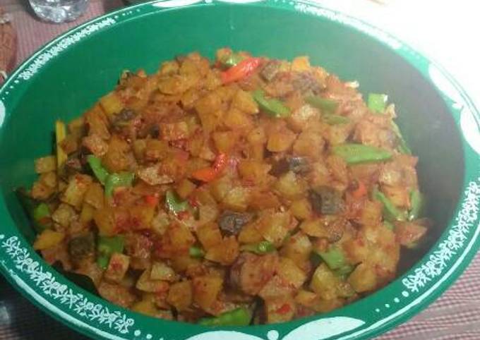 Sambal goreng Kentang Ati Pete