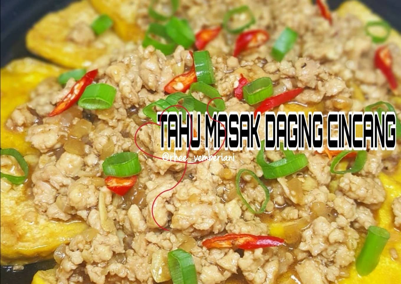 Tahu Masak Daging Cincang