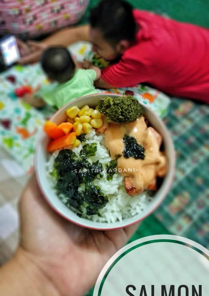 Foto resep Salmon Mentai Don