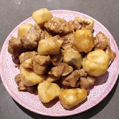 A picture of Ribs with Yam.