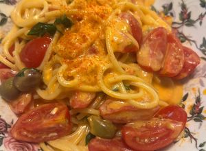 Foto di Spaghetti in padella 84 datterini e feta