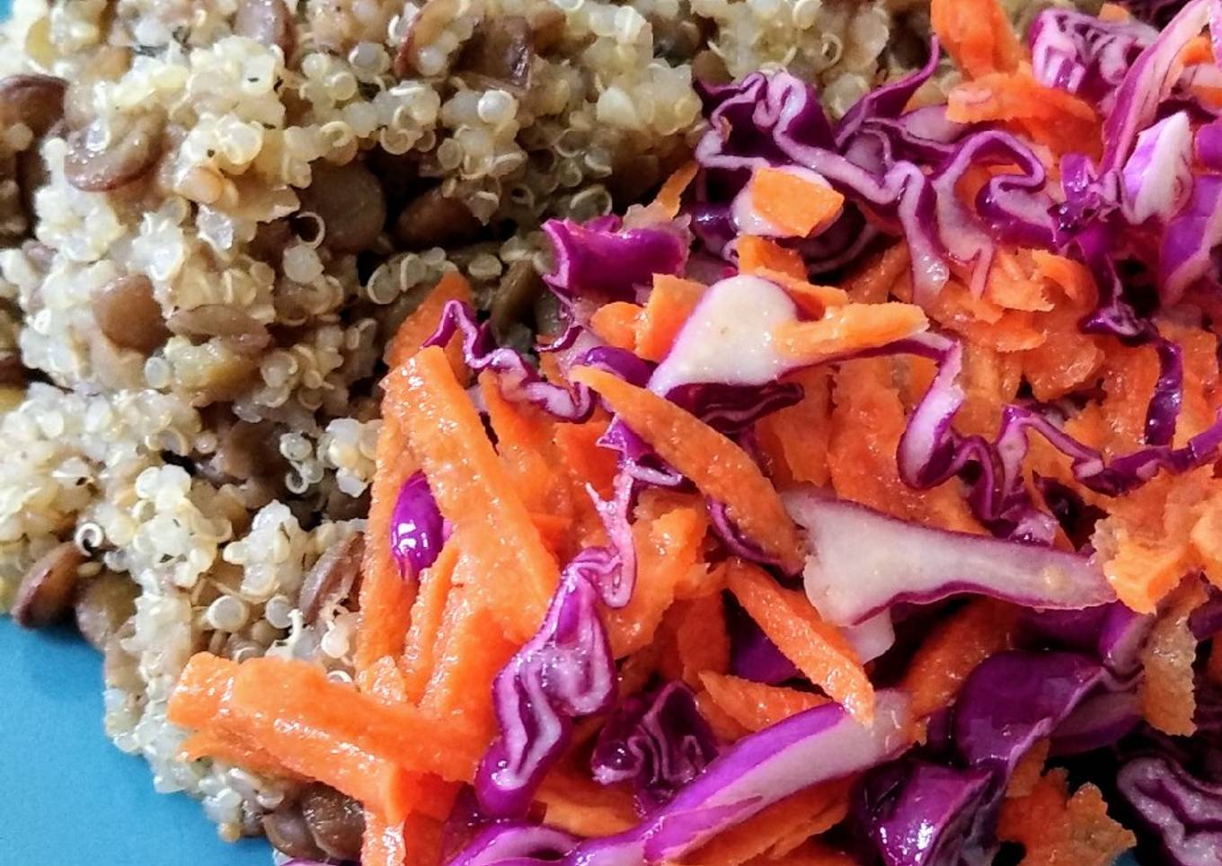 Ensalada de quinoa y lentejas 馃構