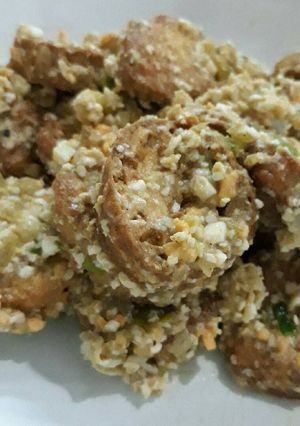 Foto resep Tahu jepang saus telur asin