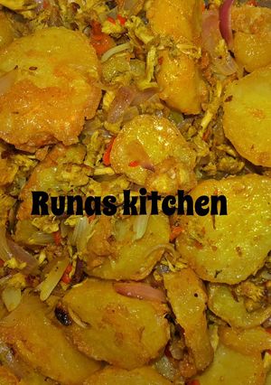 A picture of Potato Meat Recipe By Runas kitchen.