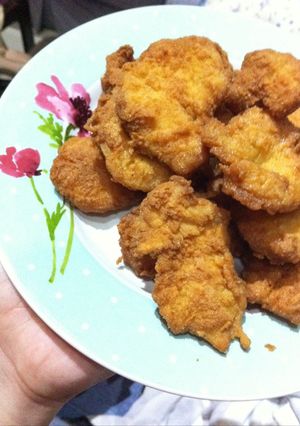 Foto resep Ayam Goreng Tepung Kedelai (resep unik dan sehat)