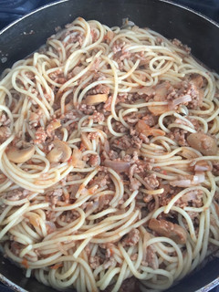 Una foto de Spaghetti a la boloñesa a mi estilo