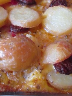 Una foto de Tortilla española con chorizo