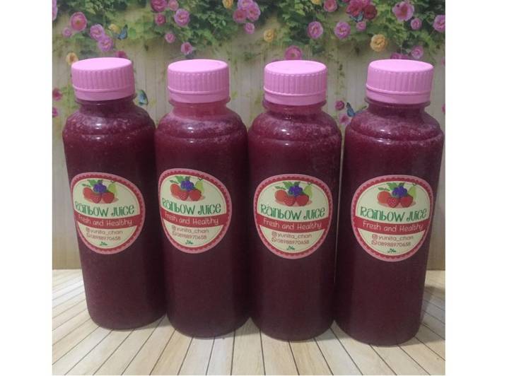 Cara Gampang Membuat Diet Juice Orange Blueberry Guava Beetroot, Menggugah Selera