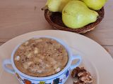 Mug cake integral de pera y nueces 🌾 🍐