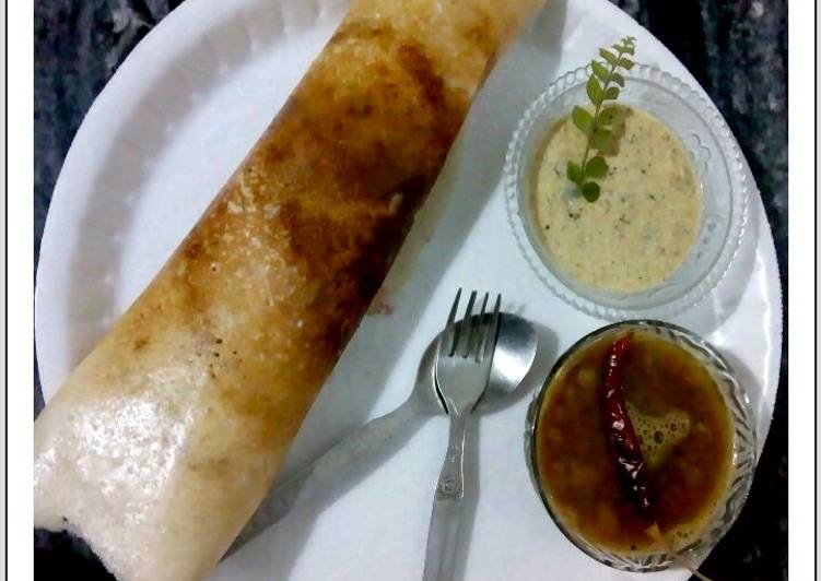 Recipe of Any-night-of-the-week Mix Millets Masala Dosa