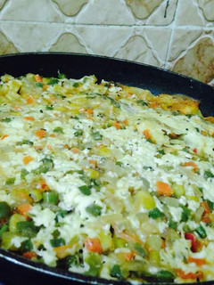 A picture of Lasagna in a pan.