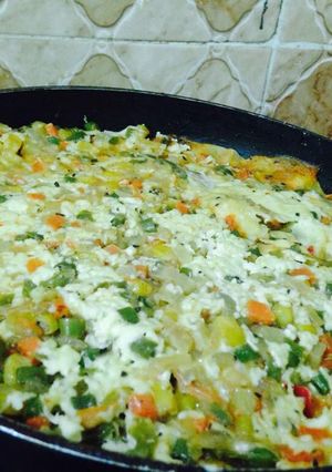 A picture of Lasagna in a pan.