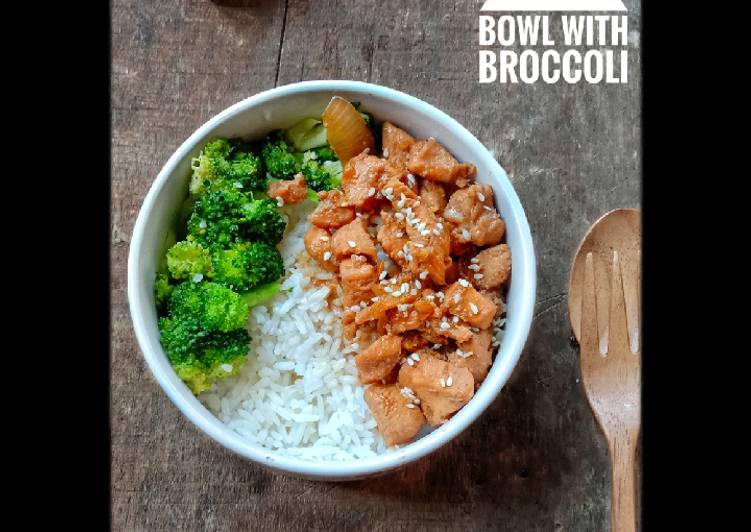 Teriyaki Chicken bowl with broccoli