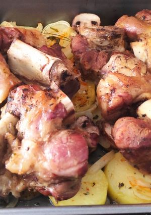 Una foto de Codillos al horno