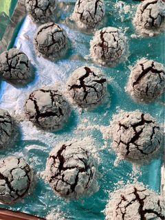 Una foto de Galletas craqueladas de chocolate
