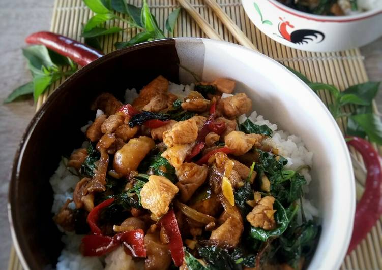 Pad Kra Pao Gai Rice Bowl