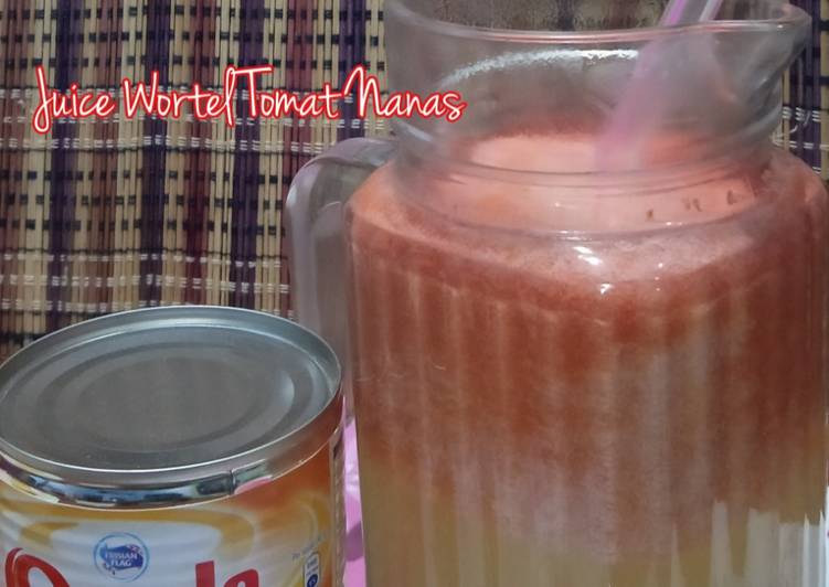 Bagaimana Membuat Juice Wortel Tomat Nanas, Sempurna