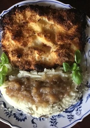 A picture of California Farm Pork Chop Wiener Schnitzel.