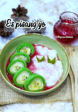 Foto resep Es pisang ijo