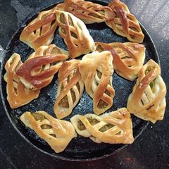 Baked designer samosa A picture of Baked designer samosa.