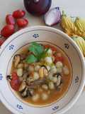 Gnocchetti in Zuppa di Cozze e Fiori di Zucchina
