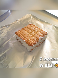 Foto di Gelato biscotto con panna