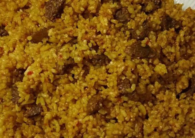 Langkah Mudah untuk Menyiapkan Nasi goreng kambing kebon sirih Anti Gagal