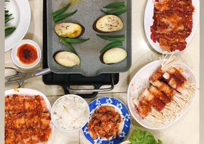 Cách nướng thịt ba chỉ Hàn Quốc bằng chảo tại nhà cực chuẩn