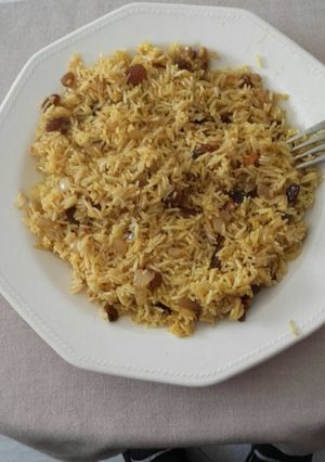 Foto principal de Arroz al curry con frutos secos