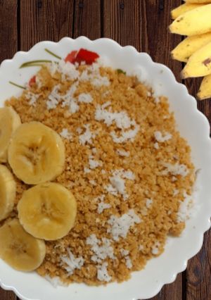 கோதுமை மாவு புட்டு(wheat puttu recipe in tamil) செய்முறை முக்கிய புகைப்படம்
