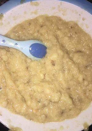 Banán-alma-keksz püré babáknak 👶🏻 recept fotója