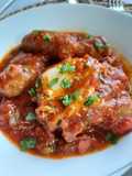 Chakchouka with Merguez and Eggs
