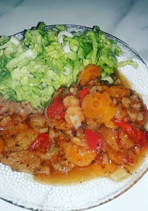 Una foto de Bifes a mi manera(receta light)
