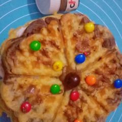 A picture of Marble waffle sandwich 🥪.