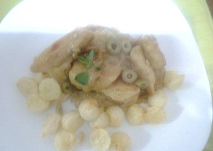 Pollo trozado a la mostaza Receta de @lacocinadecarlosarg - Cookpad