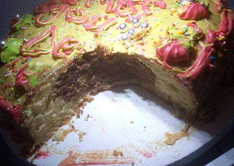Recipe of Perfect 2 in 1 cake…I MISS U CAKE*