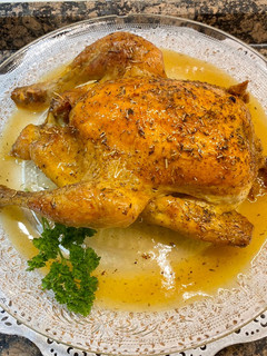 Una foto de Pollo asado