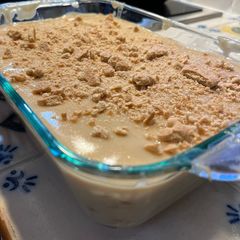 A picture of Eggless Custard Cookie Cake.