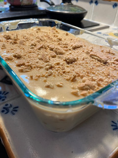 A picture of Eggless Custard Cookie Cake.