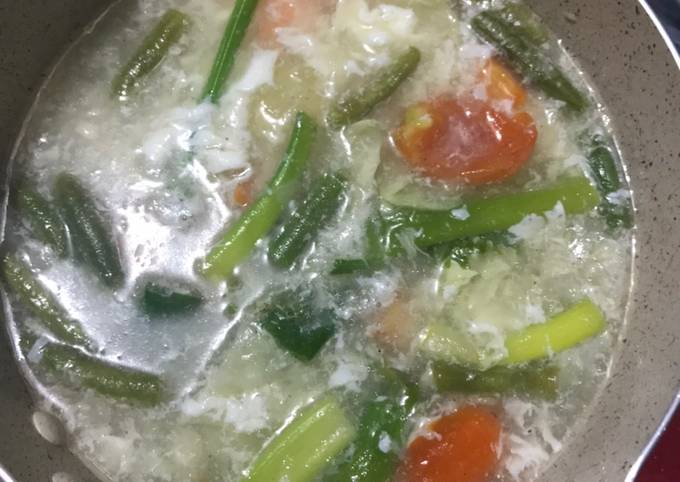 Cara Membuat Sup Sayur Telur Yang Enak