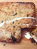 Blueberry, Bannana & Coconut seeded brownie bake