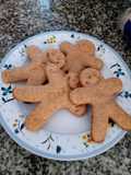 Galletas de jengibre saludables 90 cal x porción(4 galletitas redondas)