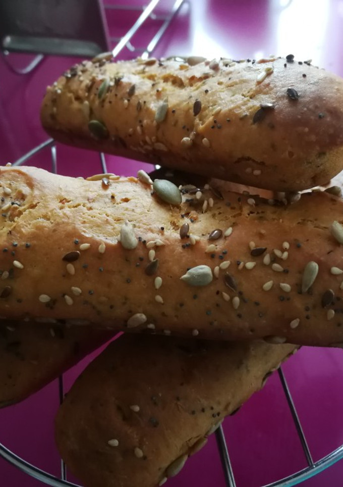 Una foto de Bagettes con sobrasada queso y orégano